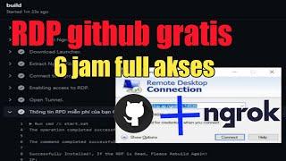 cara membuat RDP Gratis 6 Jam Modal Email / Free RDP Github