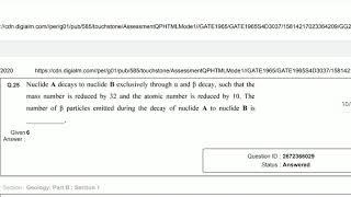 Geo Academy  Gate Geology 2020 Answers