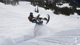 "How does a 2 stroke do in the snow?" TE300i snowbike