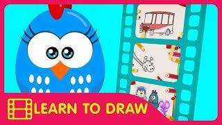 Lottie Dottie Mini | Learn To Draw | Kids Cartoons