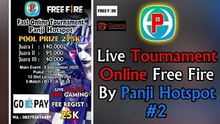 Live Streaming Tournament Online  FREE FIRE By PANJI HOTSPOT