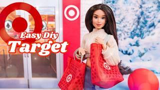 DIY Easy Target Store for Dolls | Make It Mini | Barbie Play Set | Polly Pocket