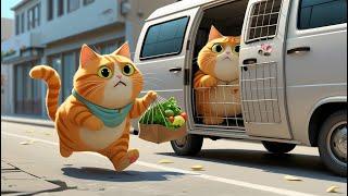 Mama Cat Saves Kitten from Car Animal Catcher