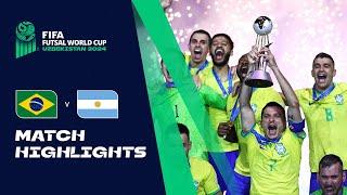 HIGHLIGHTS: Brazil v Argentina | FIFA Futsal World Cup Uzbekistan 2024