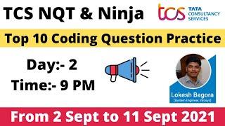 TCS Ninja & NQT Preparation | Day-2 | Final Series | TCS NQT Preparation | TCS Ninja 2022 | Coding