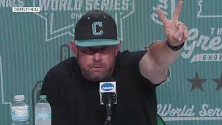 CWS 2025: Coastal Carolina HC Kevin Schnall says College World Series ejection was unwarranted