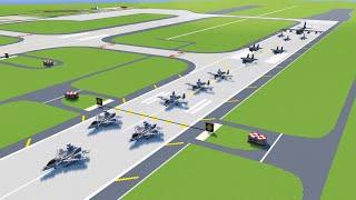 Minecraft Military Air Base Runway Tutorial