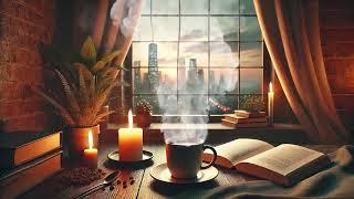 Christmas Jazz Music 2025  Cozy Christmas Coffee Shop Ambience & Warm Crackling Fireplace for Relax