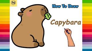 How to Draw A Capybara Easy and Cute