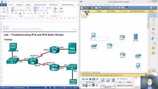 2.3.2.4 - 6.5.2.5 Lab - Troubleshooting IPv4 and IPv6 Static Routes