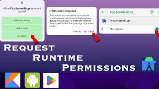 How to Runtime Permissions in Android App Kotlin