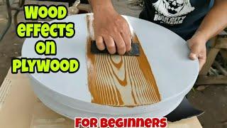 REAL WOOD EFFECTS ON PLYWOOD  | Best varnish/paints ideas & techniques