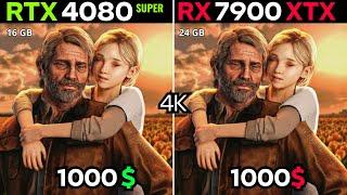 RTX 4080 super VS RX 7900 XTX : 4K GAMING TEST