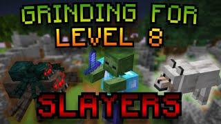 Grinding For LEVEL 8 SLAYERS In HYPIXEL SKYBLOCK!!!