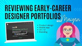 Early-Career Designer Portfolio Review - Brandon Castillo