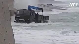 Mighty Kamaz Truck Hits the Waves in Russia's Far East | The Moscow Times