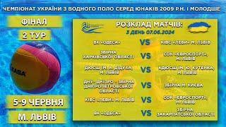 ЧЕМПІОНАТ УКРАЇНИ З ВОДНОГО ПОЛО СЕРЕД ЮНАКІВ 2009 р. н. (і молодше)| День #3| LIVE!