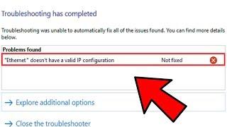 2024 Fix "Ethernet doesn’t have a valid IP configuration" in Windows 10/11