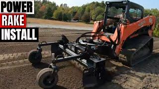 Installing a new lawn with kubota SVL90-2 Skid steer & Komatsu D51PX22 Dozer spreading topsoil