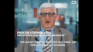 UNI ju prezanton me Dekanin e Studimeve dhe Shoqërive Globale Dr. Stephen Keck