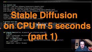 Accelerating Stable Diffusion Inference on Intel CPUs with Hugging Face  (part 1)   