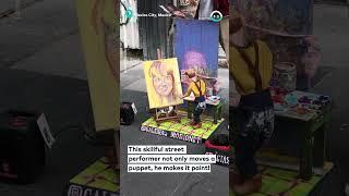 Impressive Marionette Puppet Painting || ViralHog