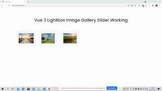 Vue 3 Lightbox Gallery Slider Working Demo