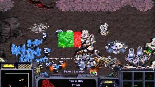 StarCraft Broodwar! -  Terran mission 8 (Part 1 of 2) :TO CHAIN THE BEAST!