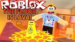 ПОЛ ЭТО ЛАВА Челлендж в Роблокс THE FLOOR IS LAVA ROBLOX как майнкрафт на детском игровом SPTV