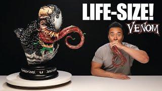 CUSTOM LIFE-SIZE VENOM BUST!!! Best Venom Transformation Statue?