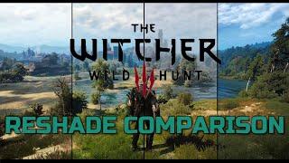 The Witcher 3: Wild Hunt | Vanilla Graphics vs 12 Custom Reshades Comparison | Ultra High Modded