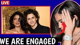 I'M ENGAGED! Kylie Jenner Shows ENGAGEMENT RING From Timothee Chalamet