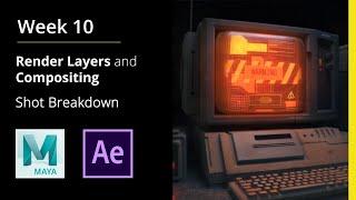 Compositing Workflow between Maya and After Effects (Shot Breakdown)