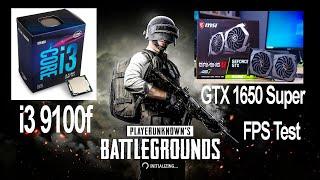 GTX 1650 Super 4gb PUBG Steam Intel i3 9100f FPS Test 2021