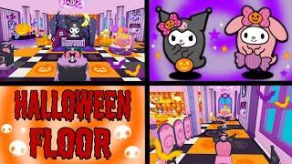 Halloween Floor Tour! | Roblox My Hello Kitty Cafe Ideas | Riivv3r