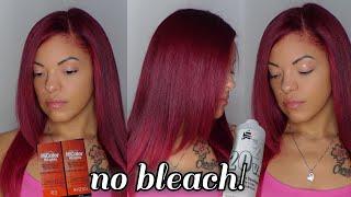 Dye Hair Burgundy WITHOUT BLEACH! | Red Hair Root Touch Up + Refresh | LOREAL HICOLOR MAGENTA