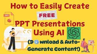 how to make quick ppt| how to create ppt using ai | ppt using ai | how to make presentation for free