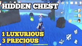 Hidden Chest 1 Luxurious & 3 Precious chest [Watatsumi Island] - Genshin Impact