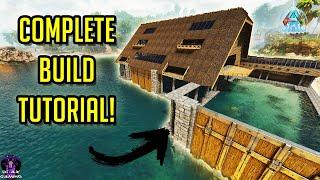 EPIC Huge PVE Ocean View Base + Water Pens | Complete Build Tutorial !!! | ASA Ark Survival Ascended