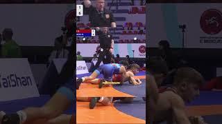 Этот кыргыз порвал всех на чемпионате мира️ #wrestling #grecoromanwrestling