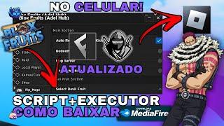 Como Baixar e Colocar SCRIPT no Blox Fruits (CELULAR/MOBILE) | Instalar Executor Roblox/Usar Script