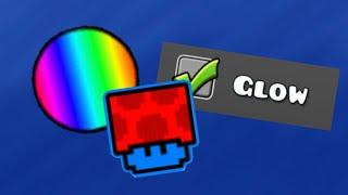 Geometry Dash - Unlocking Rainbow Trail & Glow Effect.