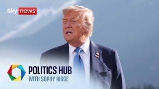 Trump reveals timeline on Iran attack decision | Politics Hub with Sophy Ridge