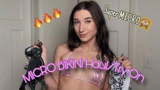 MICRO Bikini Haul/Try On| The Bottoms Are so Tiny! 🫣