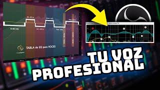 Como ECUALIZAR tu voz PROFESIONALMENTE para VIDEOS o STREAM en OBS STUDIO