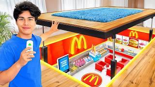 Eu construí um McDonald's SECRETO no Meu Quarto!