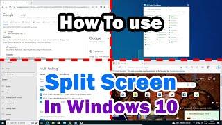 How To use Split Screen In Windows 10 PC or Laptop