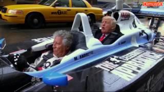 Mario Andretti gives Trump a ride to the White House