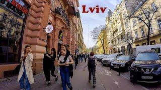 Walking in untouristy Lviv (Львів Lwow) Nyzhankivskoho Voronoho Lista K.Lypa S.Striltsiv 2024 |  