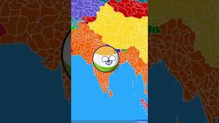 What if India  becomes a super power part 1 #countryballs #map #asia